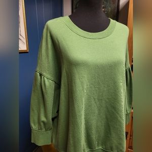 Terra & Sky Puff Sleeve Sweatshirt Size 3X